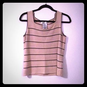 *JAC* Tan And Black Classic Tank
